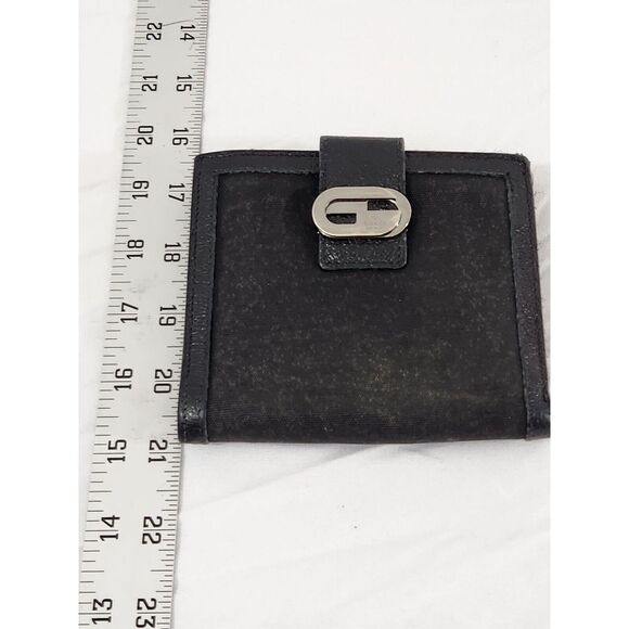 Gucci Vintage Black Leather Trim Canvas Bi Fold Wallet Authentic Unisex READ - Picture 16 of 16